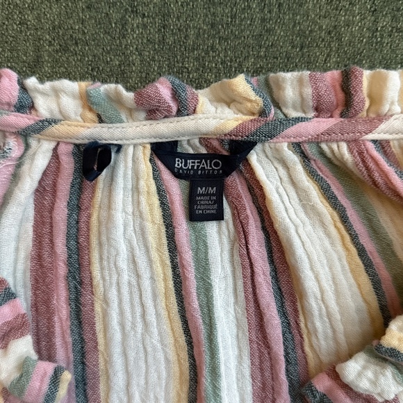 Striped t shirt dress with fitted waist - Picture 4 of 4